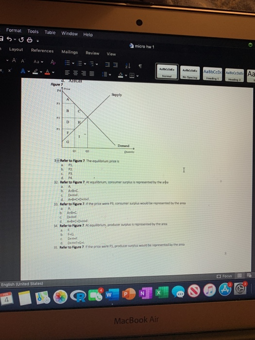 Format Tools Table Window Help 355o. Layout References Mailings Review - A A Aa A micro hw 1 View 3 31 A No Space AaBbc Bb Me
