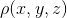 \rho (x,y,z)