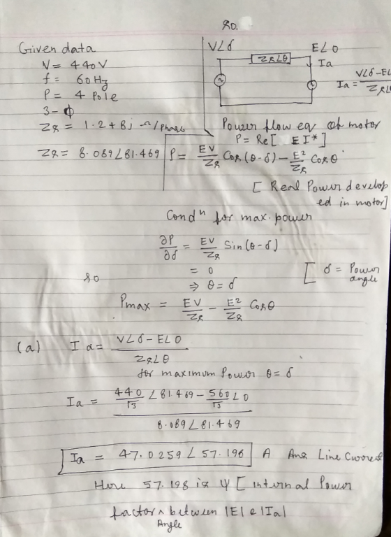 RD. ELO Griven data N440 V 792 JTa Ta = ZAL 4 Po 1e 3- Pouun tlow ea ab hmotey P= ReL EI] Cop (8-6)-Cop Zg=L2+ 8J/Phas 28= 8.