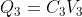 Q_3 = C_3V_{3}