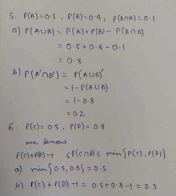 I- P(AUB) 2 0.2