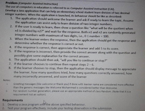 Problem Computer Assisted Instruction The Use Of Computers In 