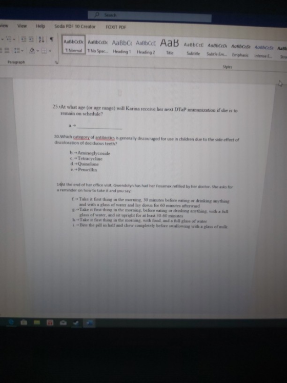 9Search Soda PDF 10 Creator FOXIT PDF wiew View Help AatbCeD AatbCeDe AaBbC AaBbCct AaB AaBbCcE AabbCcD AaßbCeD AabceD Aat 1