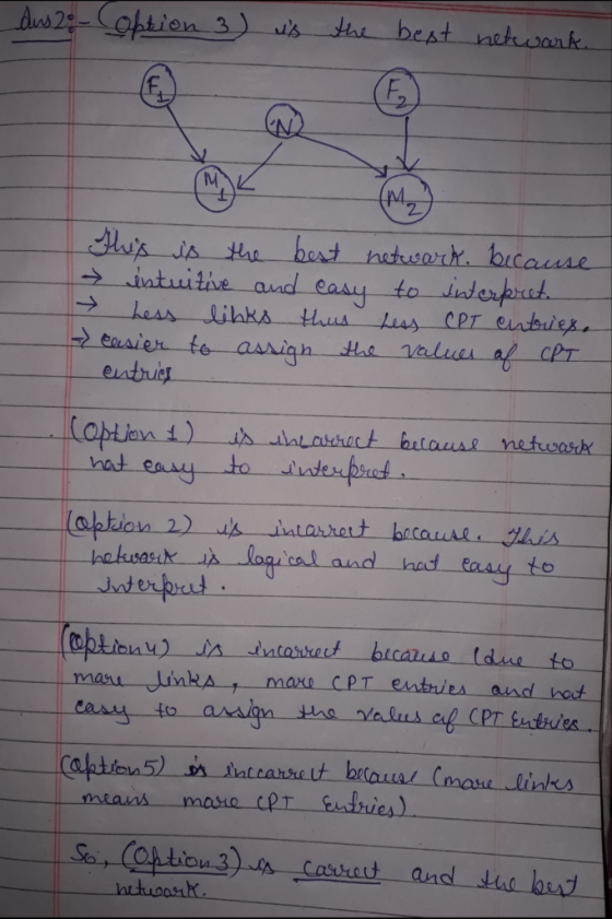 Aus 25-option 3) ws ttar best nekwank F. My tus is the intuitie and easy toD bert natuwarr bicause Jinderpas Less CPT elabie