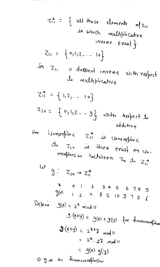 zt = { all those elements ofz, in which mulhplicative - inverse enest 211 = {oli2..- lo] in zil o does not inverse with respe