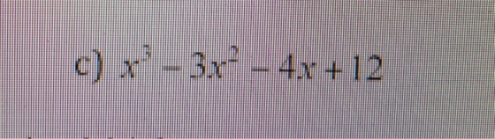 с) х - 3x° — 4х + 12
