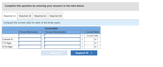 Complete this question by entering your answers in the tabs below. Required 1A Required 1B Required 2A Required 2B Compute th