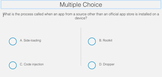 What is the process called when an app from a sour