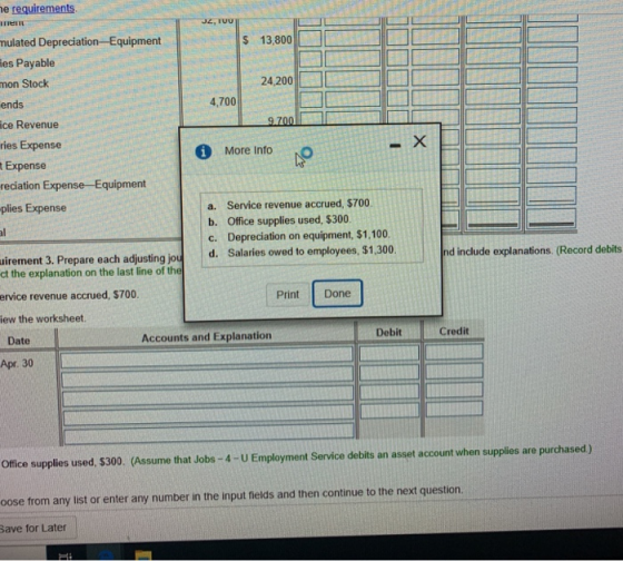 le requirements. HTTC J2, TUU $ 13,800 13,800 nulated Depreciation Equipment les Payable non Stock 24,200 ends 4.700 zo 9.700