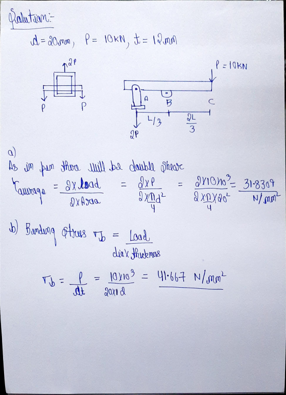 A Hollow Box Beam ABC Of Length L Is Supported At End A By A 20 