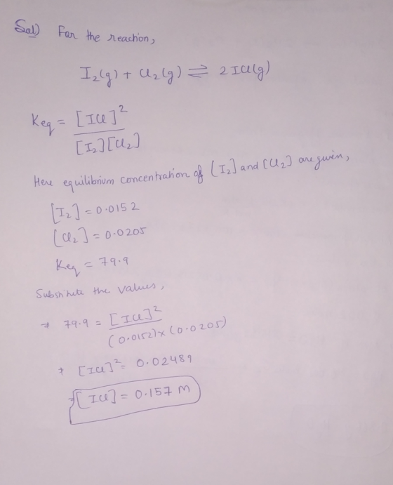 Sal) Fan the reachon 2 Ken [Iu]2 He equilibrium Concenhrahon o T, and CU2) one juin T.1-0-015 2 ce-0.020r Key 79.9 Sub sh hut
