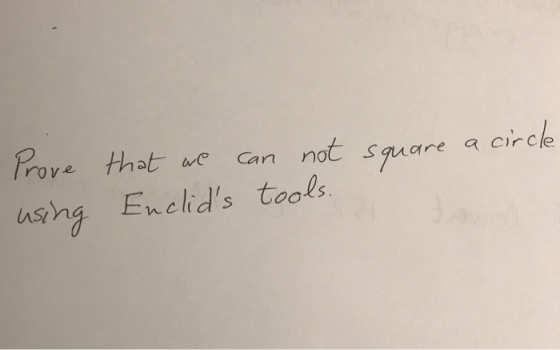 rove at ue can not sgare acircle aiha Enclids tools usng