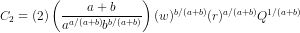 a+b C = (2) qa/(a+b)/b/(a+b)) (w)/(a+b)(r)/(a+b) 1/(a+)