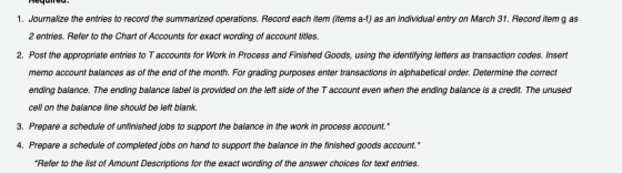 Rcyulicu. 1. Journalize the entries to record the summarized operations. Record each item (items a-f) as an individual entry