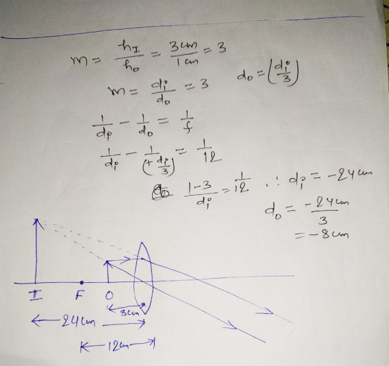 HI ho 3un - 3 Tan ma di do do = ( 4 ) dp-to et des te & 1-3 it 8 = 12. & dp =- 24cm di do di - 2 yean 3 - - 8um I F slun L 24