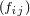 \tiny \left(f_{ij}\right)