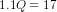 1.10 = 17