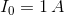 I_0=1\,A