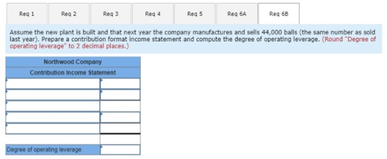 Reg 1 Reg1 Reg 2 Reg3 Reg 4 Reg4 Reqs Reg 6A Reg 6A Reg 6B Reg 68 Assume the new plant is built and that next year the compan