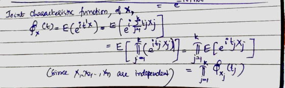 UUS Joint Characteristic firmetime, of Xy, By Cu). Efeits). clxj 7 - - Eff (253). jffe}] (since X,7... Yn are independent)