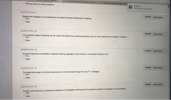 Interrupt when you have questions QUESTION 21 Researchers disagree on the significance and extent of gender differences in ls