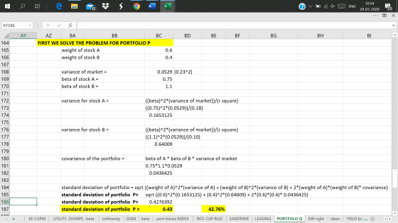 10:54 v W aux 3 € ENG | 29-03-202023 AY186 - X = fx AY BD BE BF BG BH BLA I 164 165 A Z BA BB - BC FIRST WE SOLVE THE PROBL