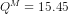 W = 15.45