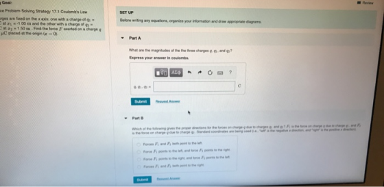 Problem Solving Strategy 17.1 Coulombs Law ges are foxed on the one with a charge of at 100 m and the other with a charge of