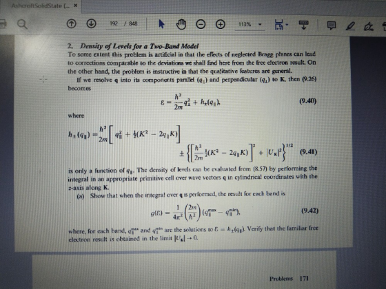 AshcroftSolidState (... X 192 / 848 113% et 2. Density of Levels for a Two-Band Model To some extent this problem is artifici