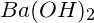 \small Ba(OH) _2
