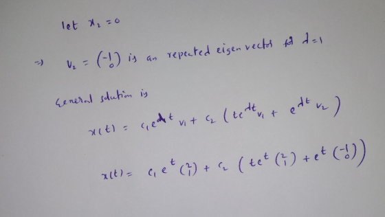 let -0 V is a Tepected eisen vectt fd de 4eneral sduhim is (etnt eden) e