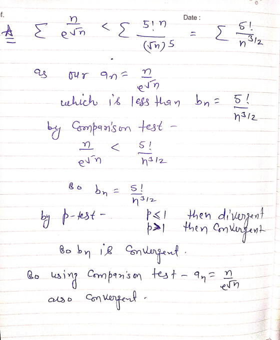 =f. n. Date : 51n 51 E <E eun { 312 (n): n n our ant eun which is less than bn = 5! 1312 by Compans on test - 51 eun h312 Bo