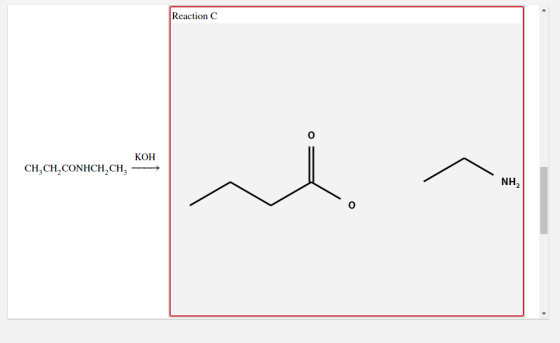 Reaction C o KOH CH,CH, CONHCH,CHZ NH