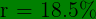 r = 18.5%