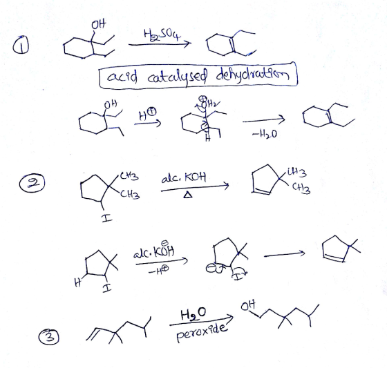 OH 1 ?:/. 1- C3 alc. KOH CH2 th H3o