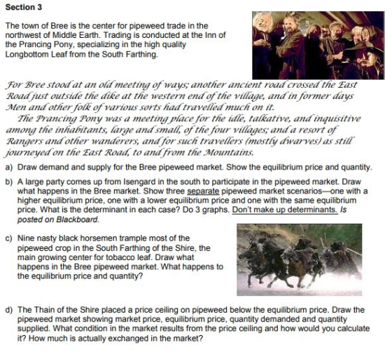 Section 3 The town of Bree is the center for pipeweed trade in the northwest of Middle Earth. Trading is conducted at the Inn