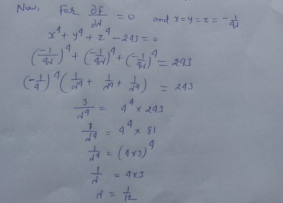 Now For df =0 and X=Y=2= - 4 x²+49 + 24 – 243 = 0 Cad) + ( 2 ) + ( 4 ) = 243 °C tot + a) = 245 to = 94x $1 to = (4x2) I - 4x3