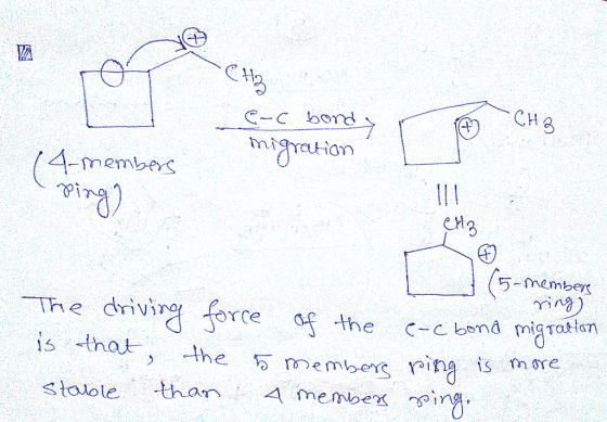 C11 C-C bond Pino Pi ex n-membey ing) cC bena migroto The drivi f the is that the meben ers ina s ore
