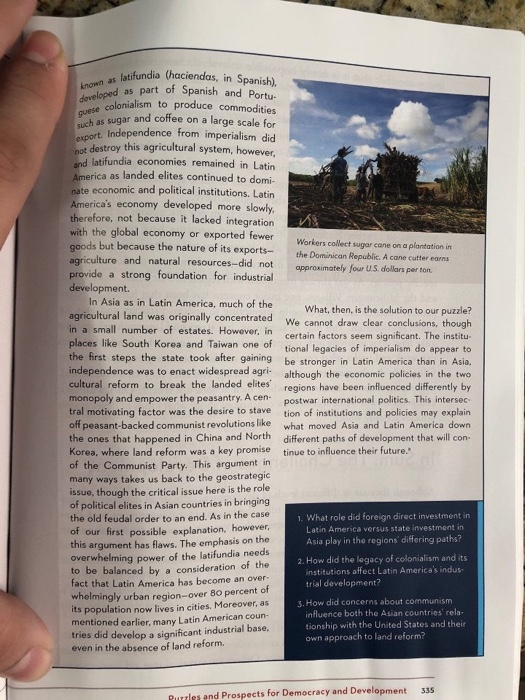 known as latifund quese colonialism latifundia (haciendas, in Spanish) weloped as part of Spanish and Portu colonialism to pr