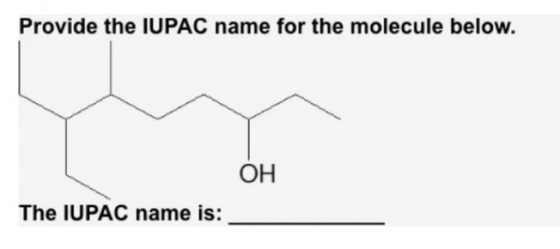 Provide the IUPAC name for the molecule below. OH The IUPAC name is: