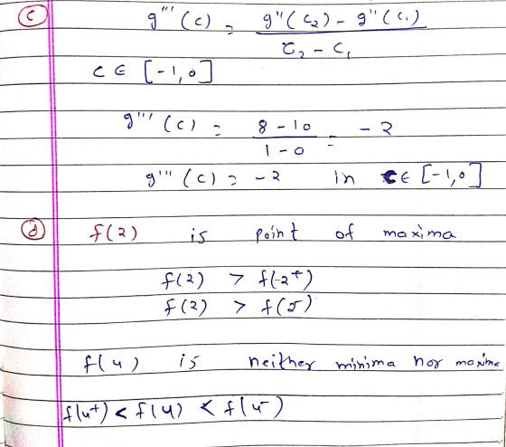 . .(c)-9(..) &-c. CE (-1,0] - P. 9 (C) 8-10 1-0 g (C) 2-2 - in E (-1,0] f(2) is point of maxima f(3) f(3) = f(37) = f(0)