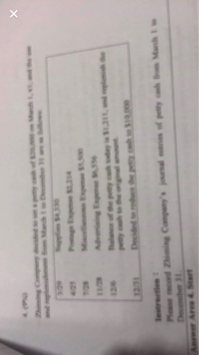 355 A 1216 r iste Bo Decided to reduce 12/31 10.000 he from March journal of t Pese record himing Com December 31 Answer Area