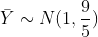 Y ~ N(1,2)