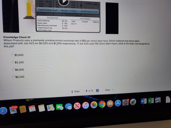 3741 $6,000 84 $100 50512/DLH 5800 3752 542 846 5150 3748 1.558 850 Total Product Cost + Number of Units - Unit Product Cost