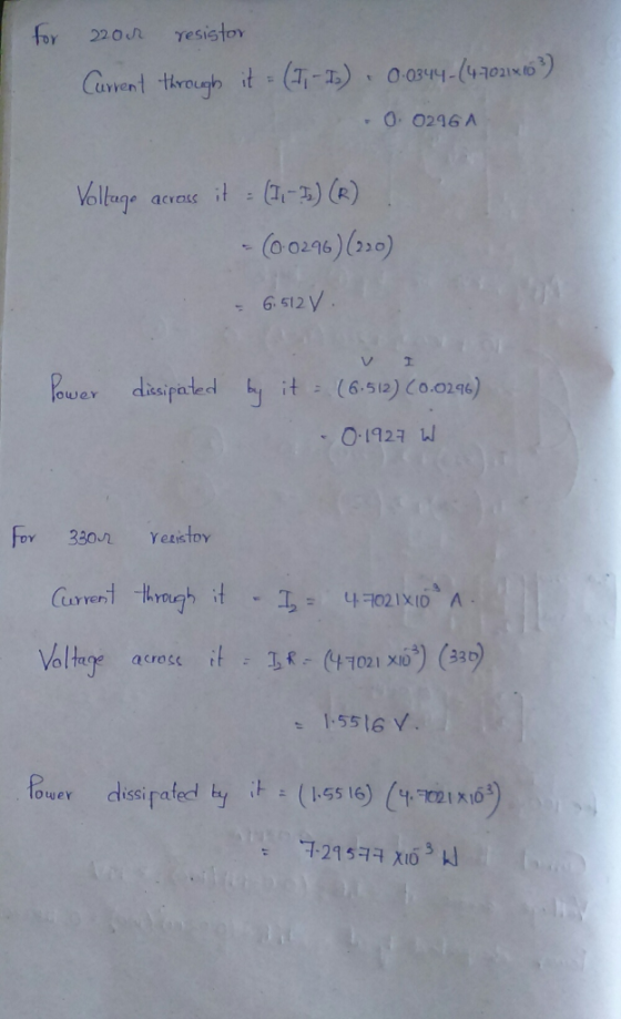 o 220 resisto (1-1) 0.0344-(47021×b3) O 0246 A it Current through Valtage across it -a-n) (R) (0 0246 (2o 6 512 V v1 (6,512