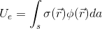 A concentric spherical capacitor is charged to -Q