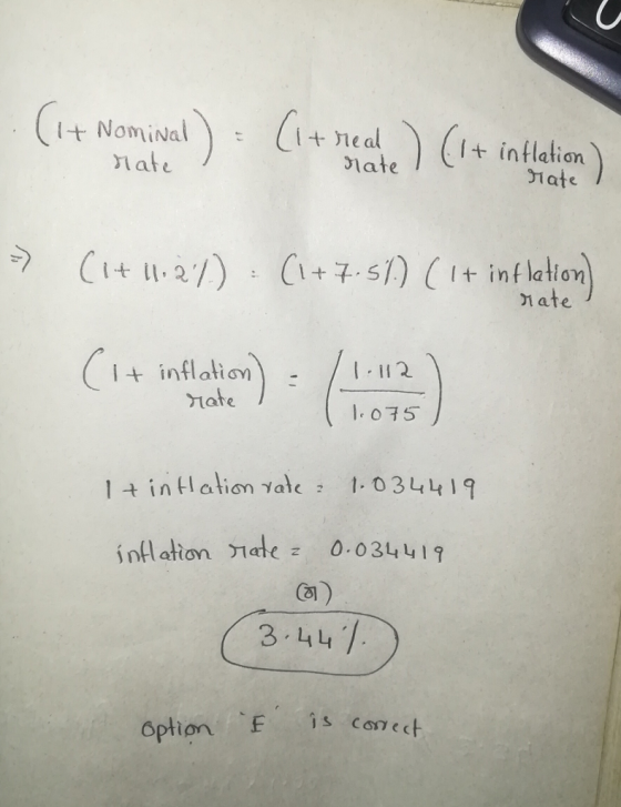(itNonato I): (1+heat.) (It inflaton) + intlation 71 at 1 slate 1+7-5 I+inflatlon late nate 1075 1 inlation Tale1. 03L419 inflation nat0.034419 3. 44 option
