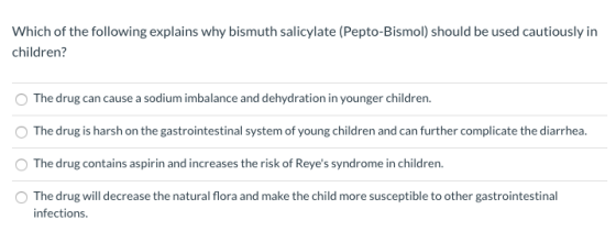 Which of the following explains why bismuth salicylate (Pepto-Bismol) should be used cautiously in children? The drug can cau