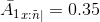 A1 1:ñ = 0.35