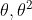 \theta,\theta ^{2}